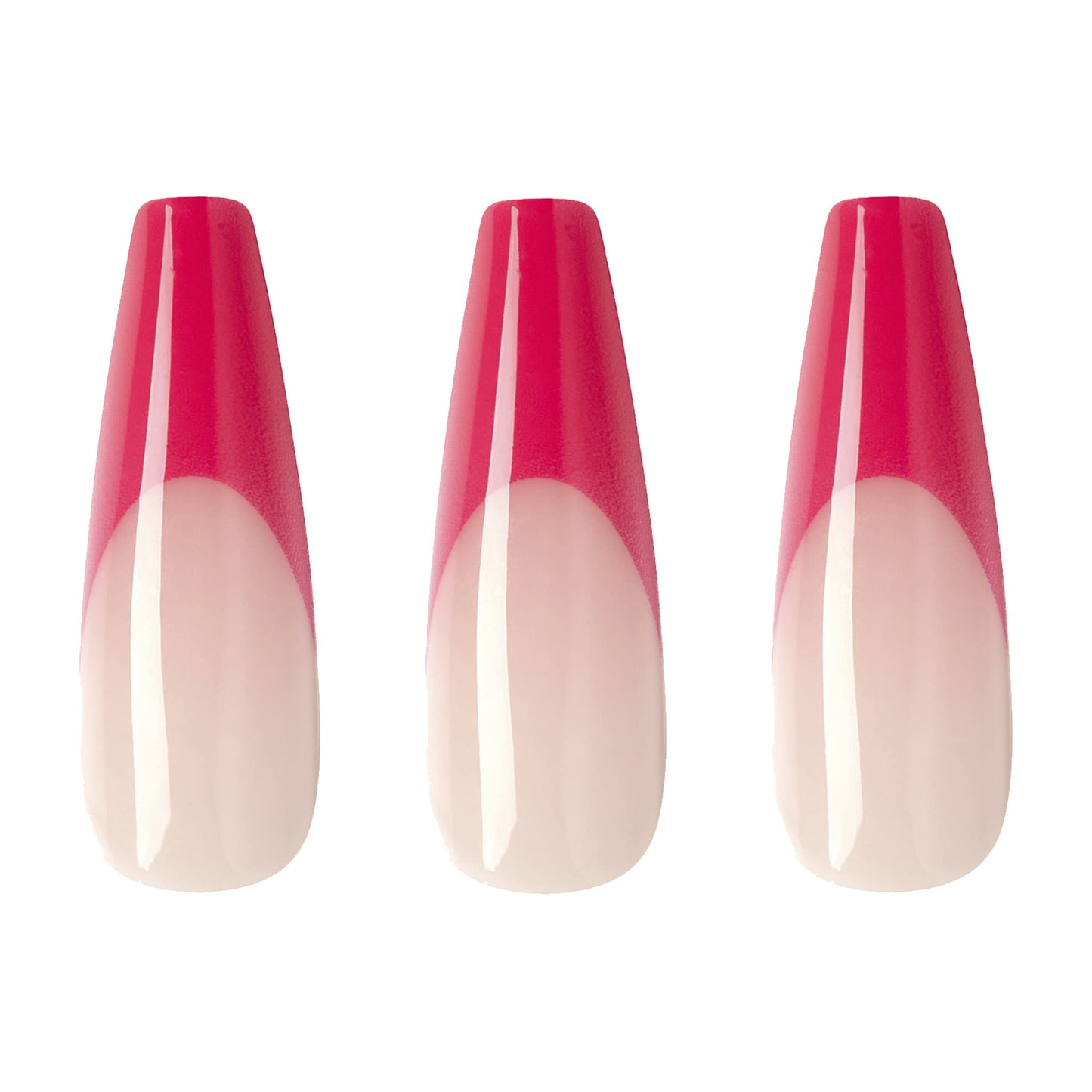 Gold Finger X-Long Full Cover Nails Press On Nails Limited Edition (Kind a Classy) Coffin Shape Extra Long Mini Glue Included Long Lasting
