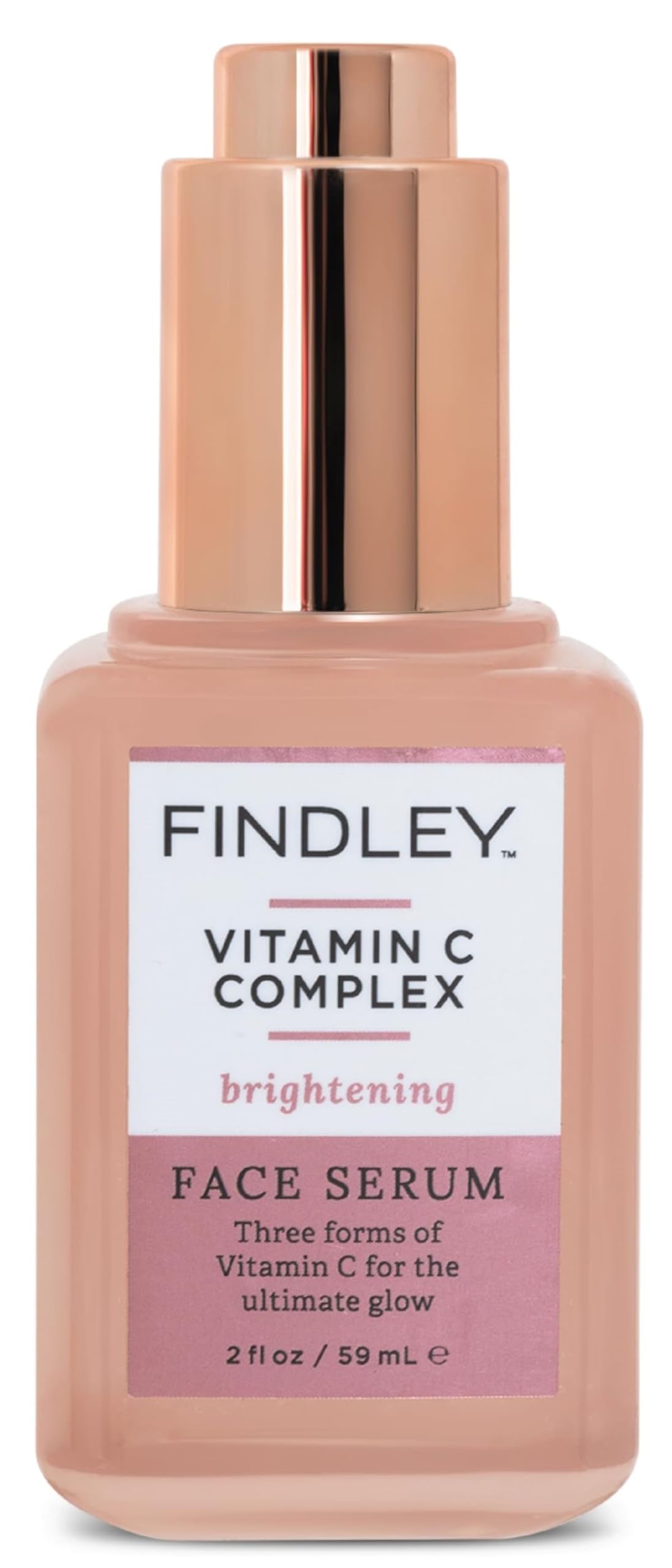 Findley Vitamin C Complex Brightening Face Serum | Ultimate Glow | Soothes & Refreshes | Smooth Skin Texture (2 Fl Oz)