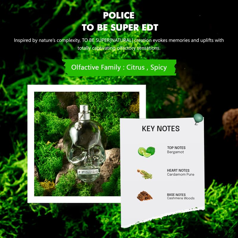 Police To Be SuperNatural by Police for Unisex - 4.22 oz EDT Spray