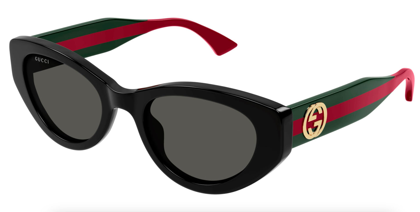 Gucci Grey Cat Eye Ladies Sunglasses GG1862S 001 52