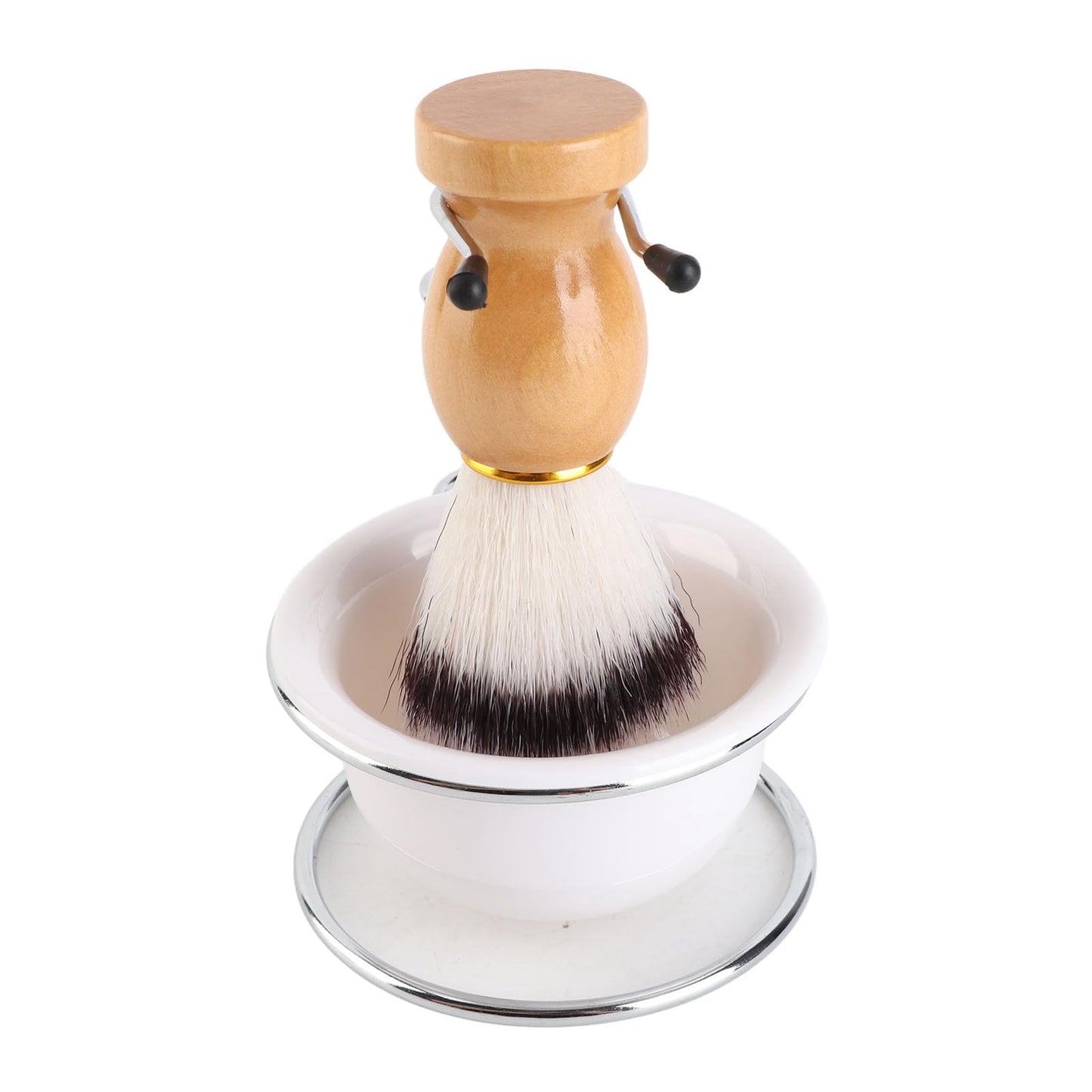 VINGVO Shaving Brush, Shaving Brushes For Men Men Shaving Kit Holder Brush Stand Soap Bowl Set Shave Brush with 1 Shaving Soap Bowl and 1 Shaving Beauty and Personal Care VINGVO