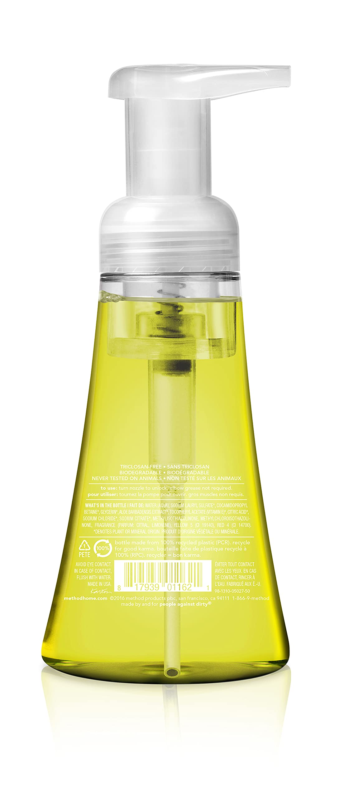 MTH01162 - Method Lemon Mint Foaming Hand Wash