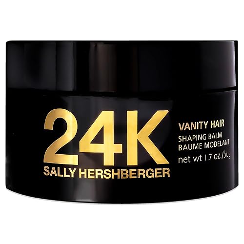 SALLY HERSHBERGER 24K Vanity Hair Shaping Balm - Smoothing, Buildup-Free Texturizing Balm For Sleek Shine - Infused With Soy Protein For A Soft