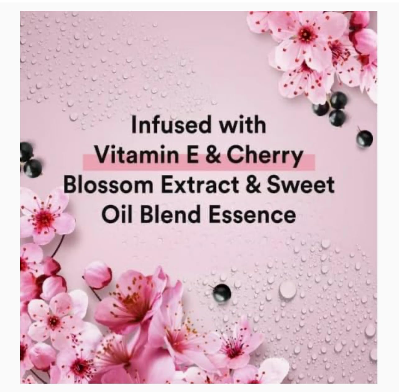 Suave ESSENTIALS WILD CHERRY BLOSSOM BODY WASH WITH SWEET BLEND OIL ESSENCE 30 FL OZ