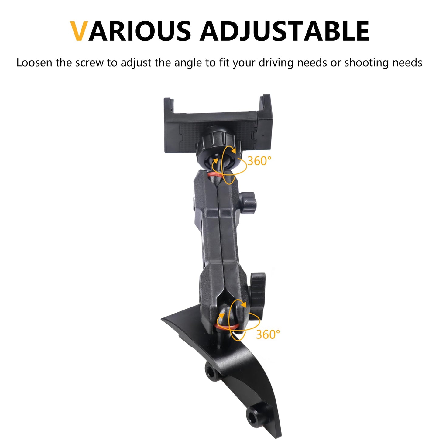 RERPRO Dash Phone Mount Holder Driver Side Compatible with 2021 2022 2023 2024 2025 New Ford Bronco 2/4 Door Interior Accessories Dashboard Cell…