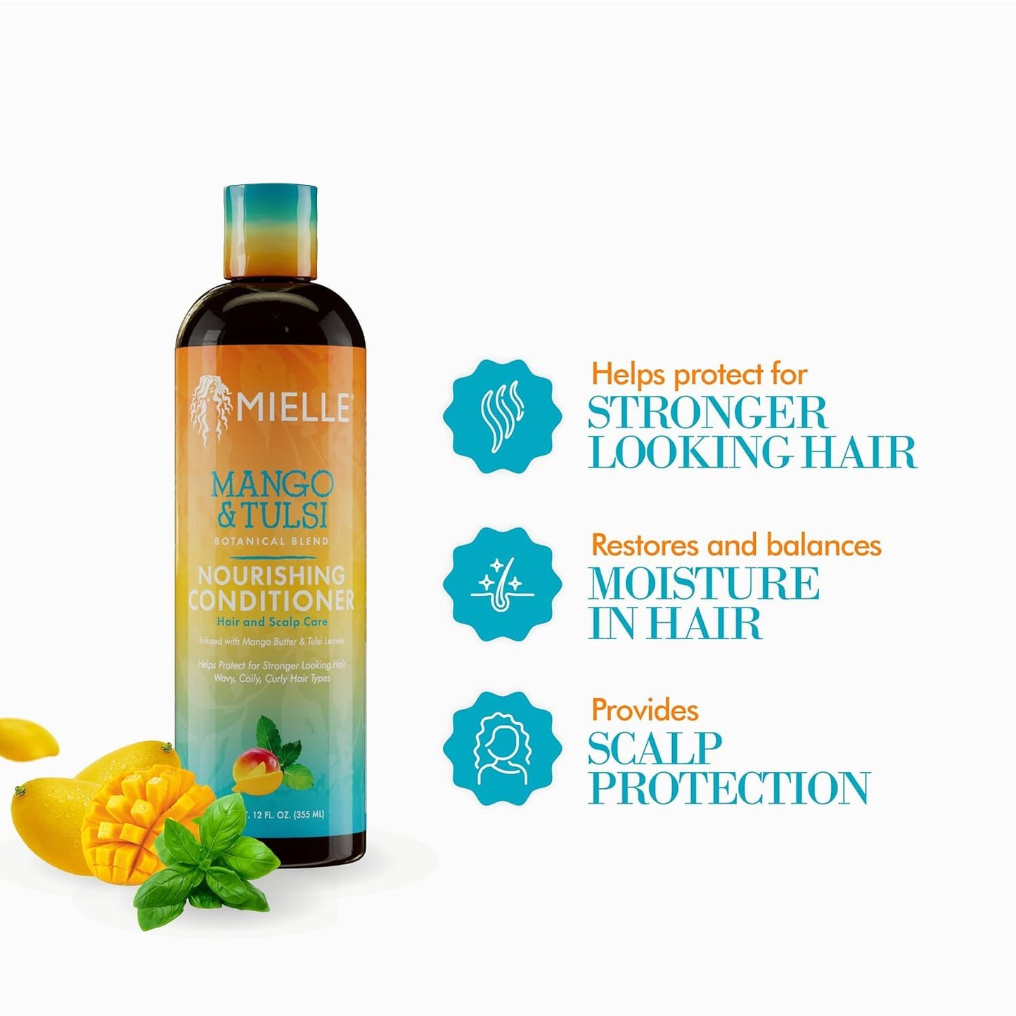 Mielle Organics Mango & Tulsi Nourishing Conditioner (12 Oz)