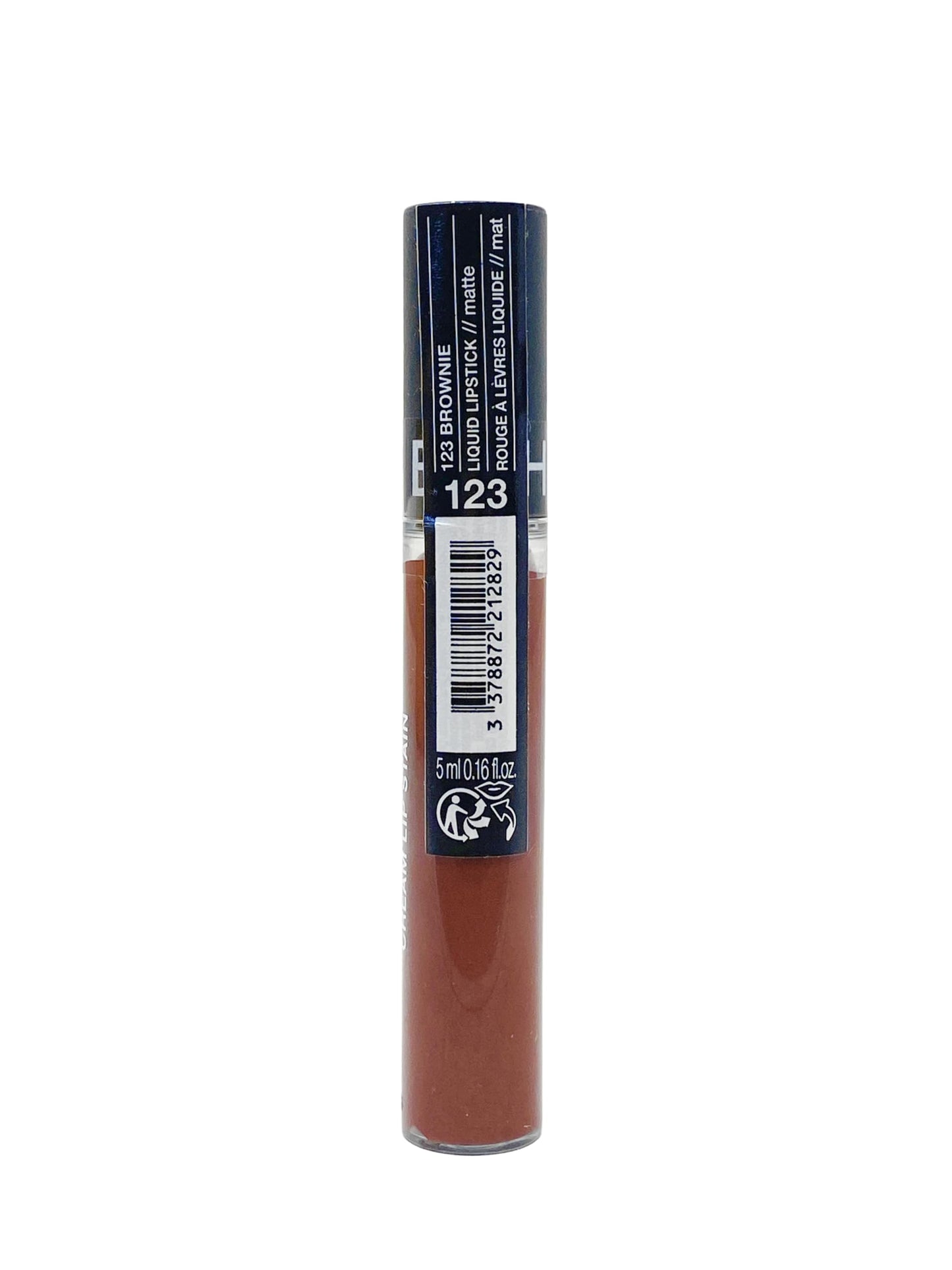 SEPHORA Collection Cream Lip Stain - 123 Brownie (matte dark brown) 0.16 oz. / 5 mL