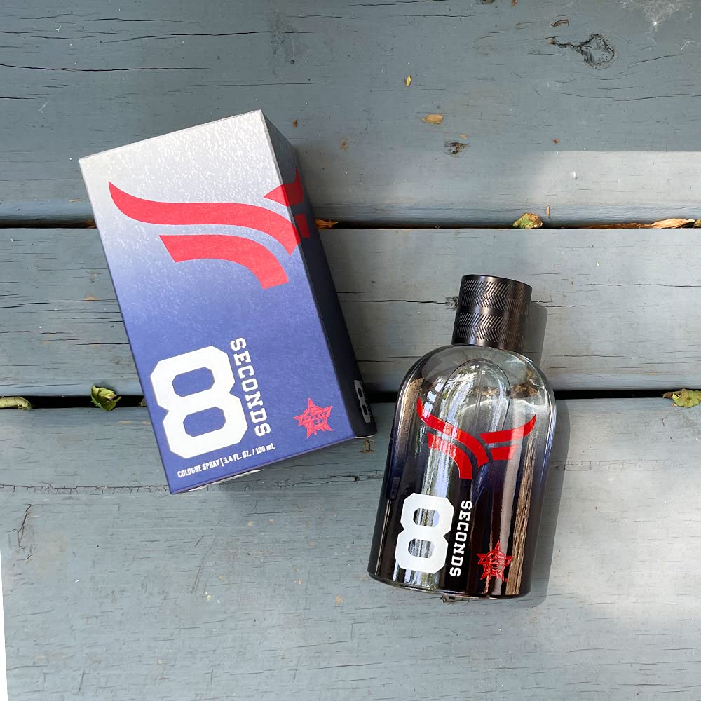 Tru Western PBR 8 Seconds Men's Cologne, 3.4 fl oz (100 ml) - Bold, Fresh, Magnetic