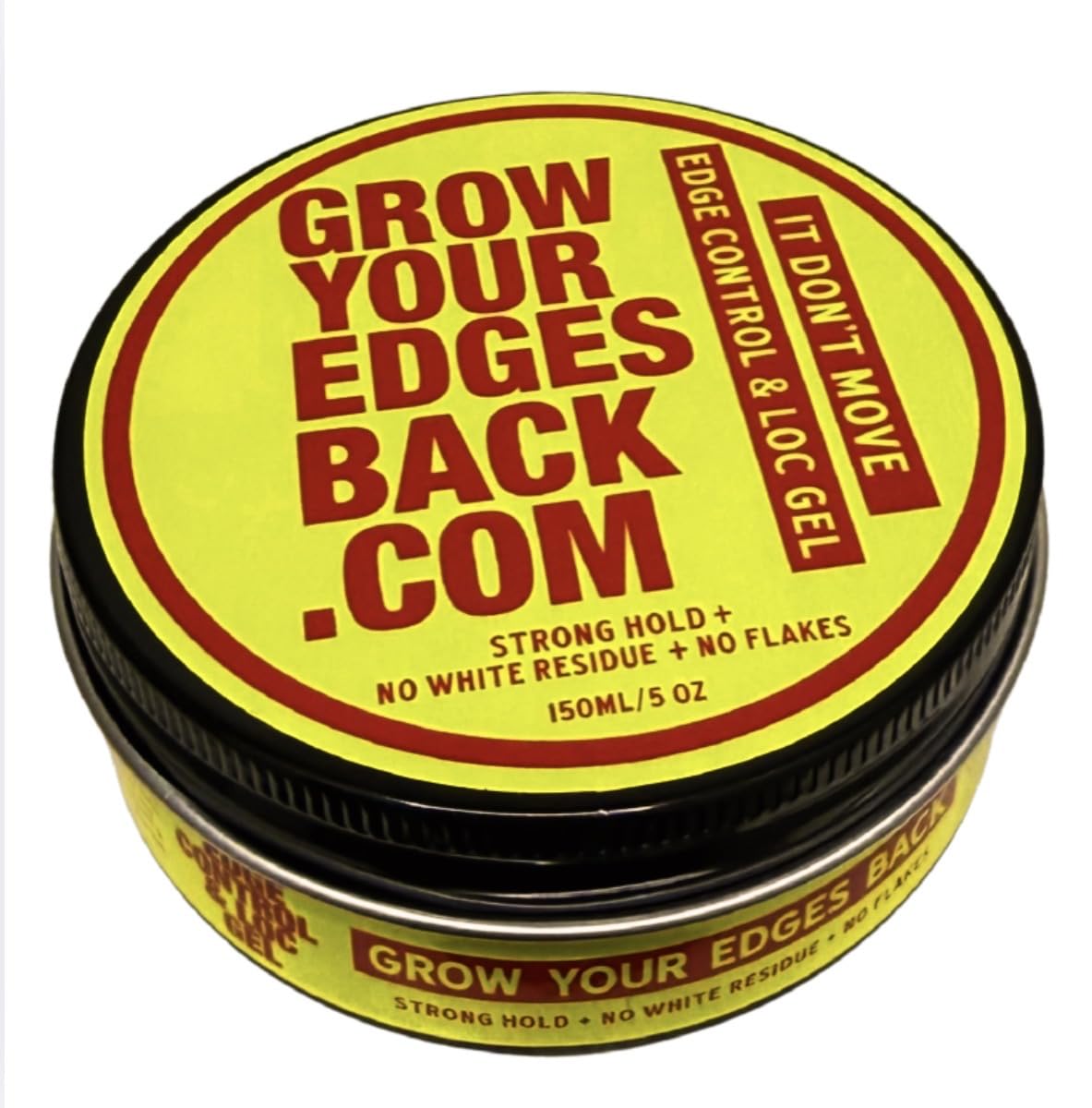 Grow Your Edges Back Best Edge Control for 4C Hair - 24H Exxxtra Hold, No Flakes, No Residue - Moisturizing Edge Control for ALL HAIR AND LOCS!