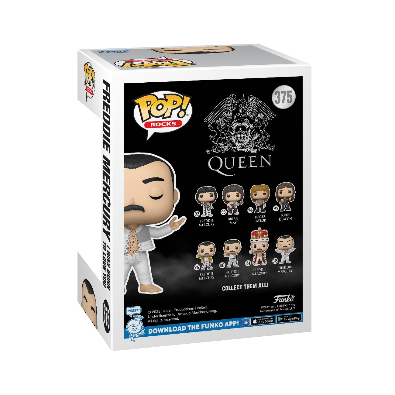 Funko POP! Rocks: Queen - F. Freddie Mercury - (I was Born to Love You) - Collectable Vinyl Figure - Gift Idea - Official Merchandise - for Kids…
