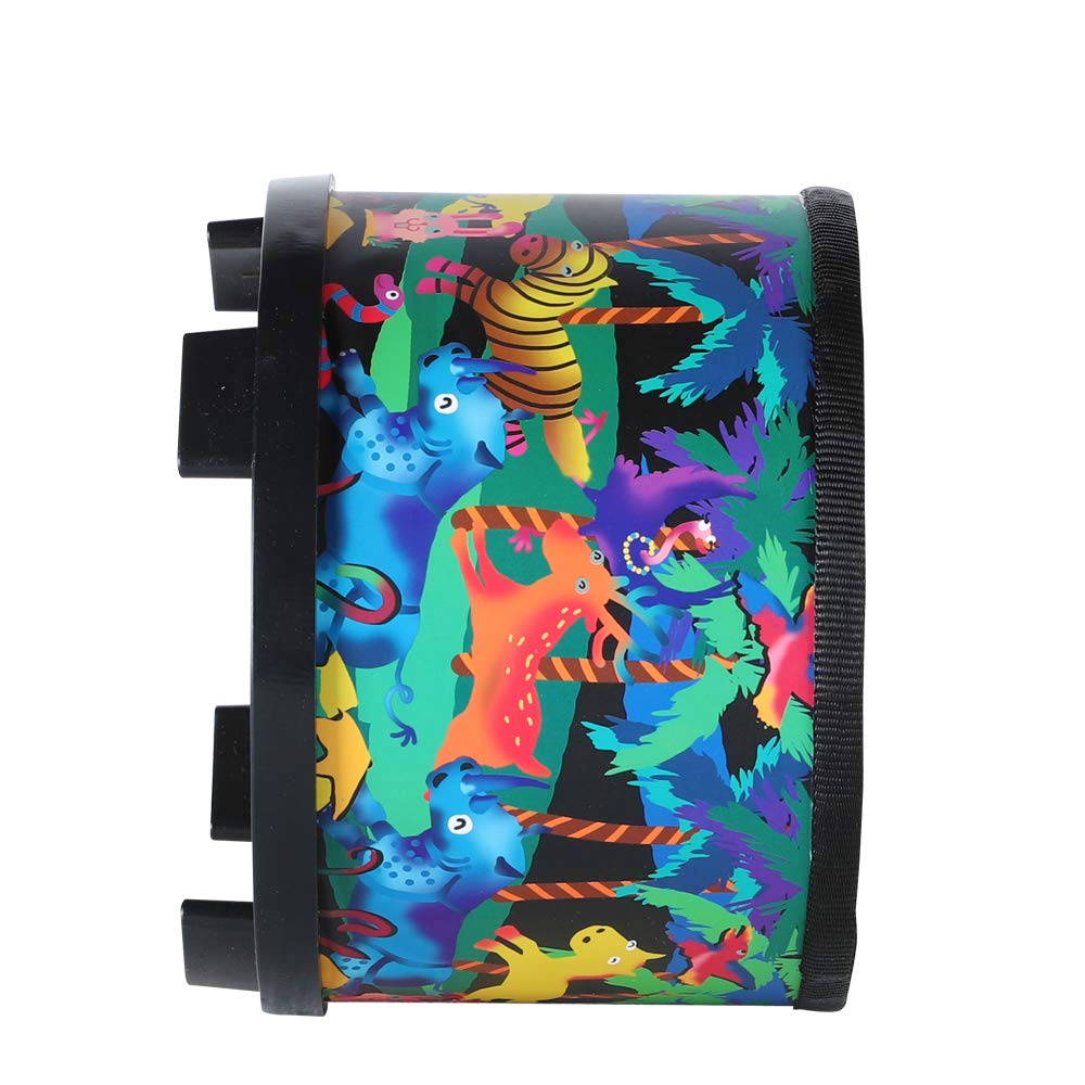 Ubblove 8" Floor Tom Drum for Kids – Percussion Music Toy with 2 Mallets, Black, Perfect Birthday & Christmas Gift for Children