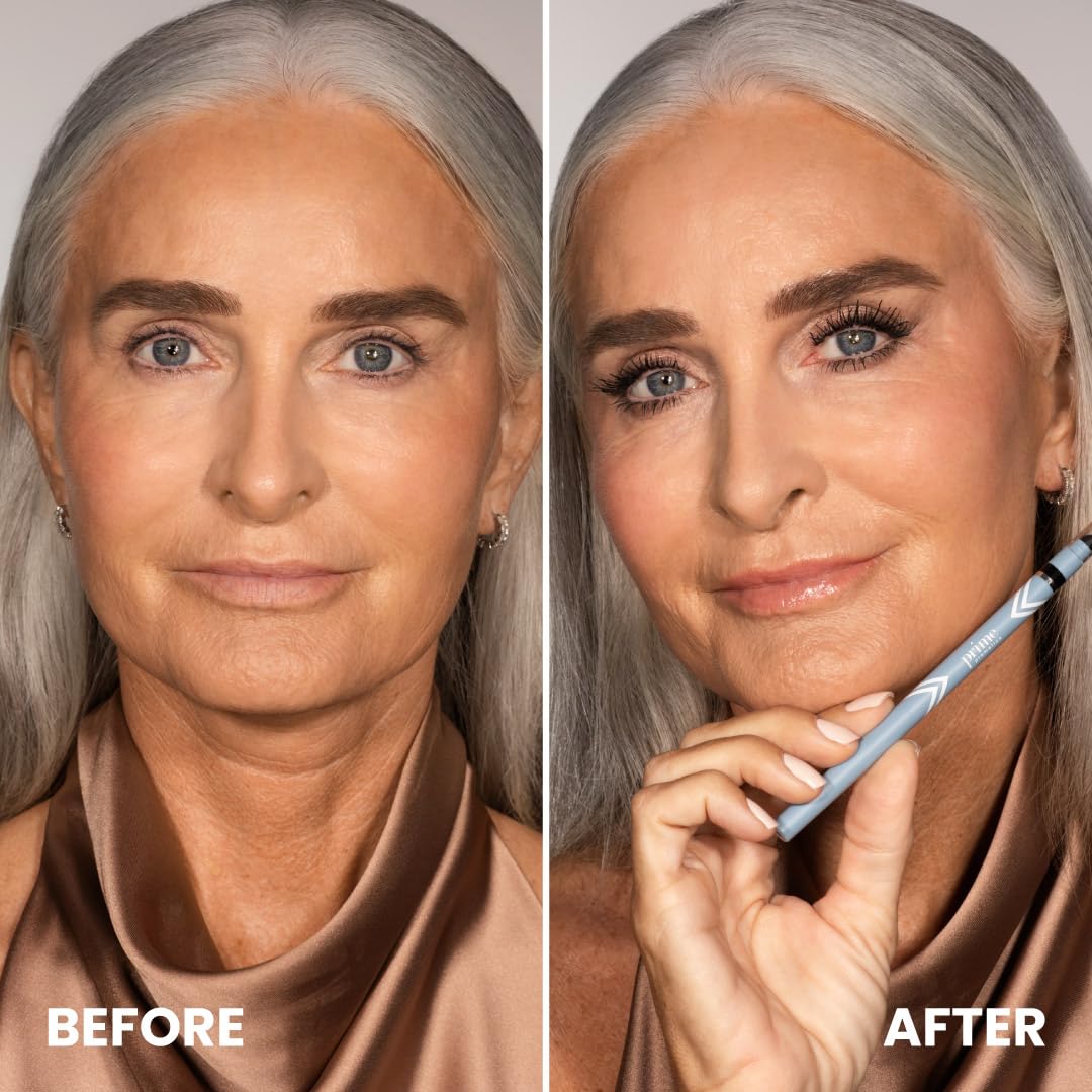 PRIME PROMETICS PrimeEyes Glide Eyeliner for Mature Women - Waterproof, Long-Stay and Mess-Proof - Gel Creme Texture, Discreet Sharpener and Effective Beauty and Personal Care PRIME PROMETICS