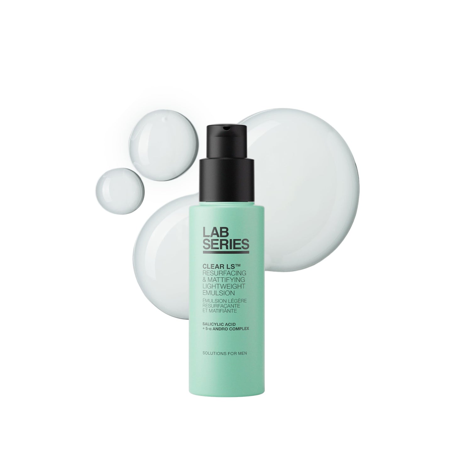 Lab Series Men's Clear LS Mattifying Lightweight Moisturizer with Salicylic Acid - Face Emulsion Suitable for Acne Prone Skin - Skin Care for Men