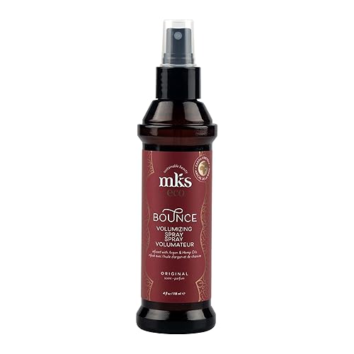 MKS eco Bounce, Original Scent - 4 fl oz - Volumizing Spray - Natural-Looking, Weightless Volume - Moroccan Argan Oil, Hemp Seed Oil & Panthenol