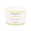 Peruvian white Braid, Loc, and Edge Gel for Relaxed & Natural Hair (EXTRA HOLD), 8 oz. (Regular Unscented)