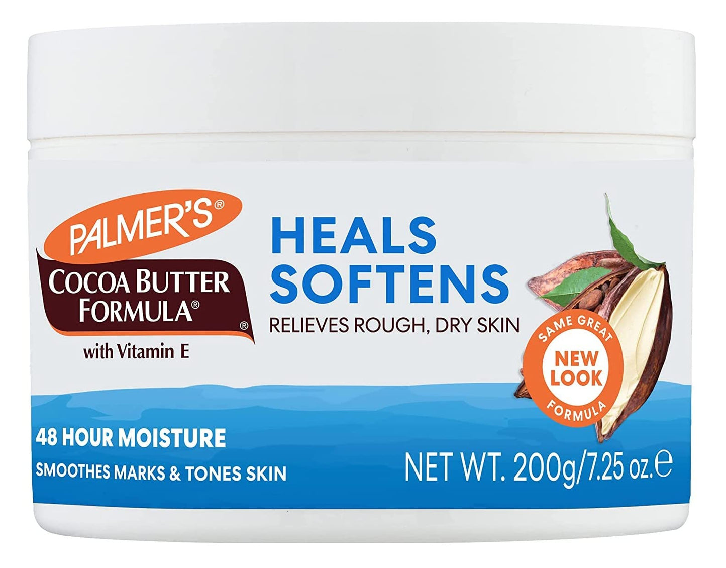 Palmer's Cocoa Butter Jar With Vitamin-E 7.25 Ounce (214ml) (Pack of 6)