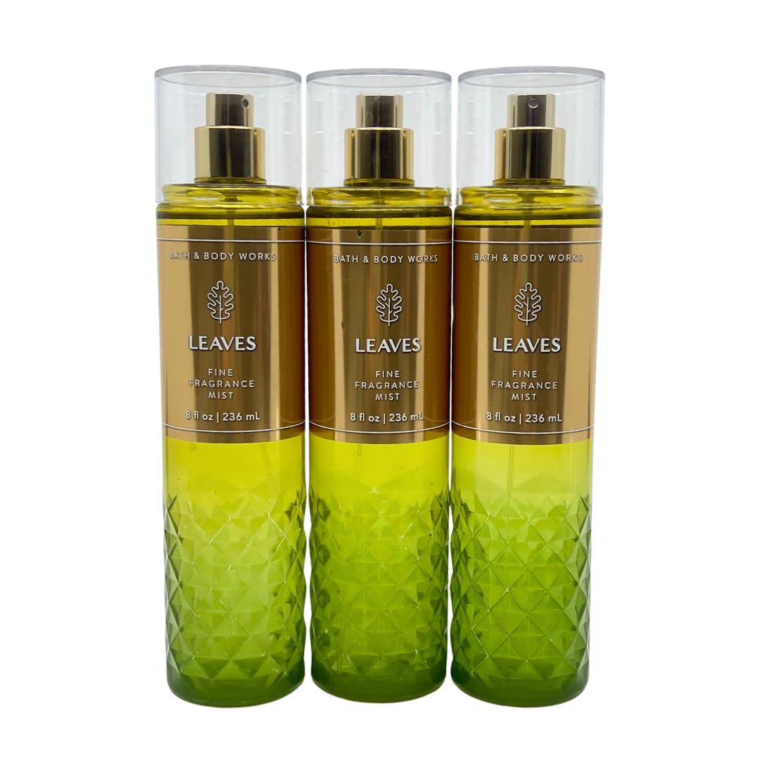Bath & Body Works Leaves Fine Fragrance Mist 8 fl oz - Pack of 3