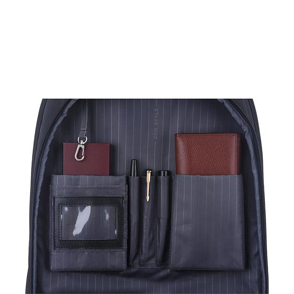 ECO Style Tech Exec Carrying Case (Rolling Backpack) for 17.3" Notebook - Black