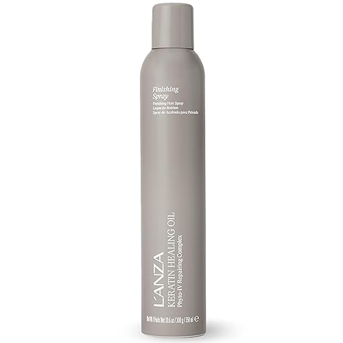 L'ANZA Keratin Healing Oil Finishing Spray For Hair Strong Flexible Hold, Humidity Resistant, Adds Lustrous Shine, Brushable, Heat Protection, Color