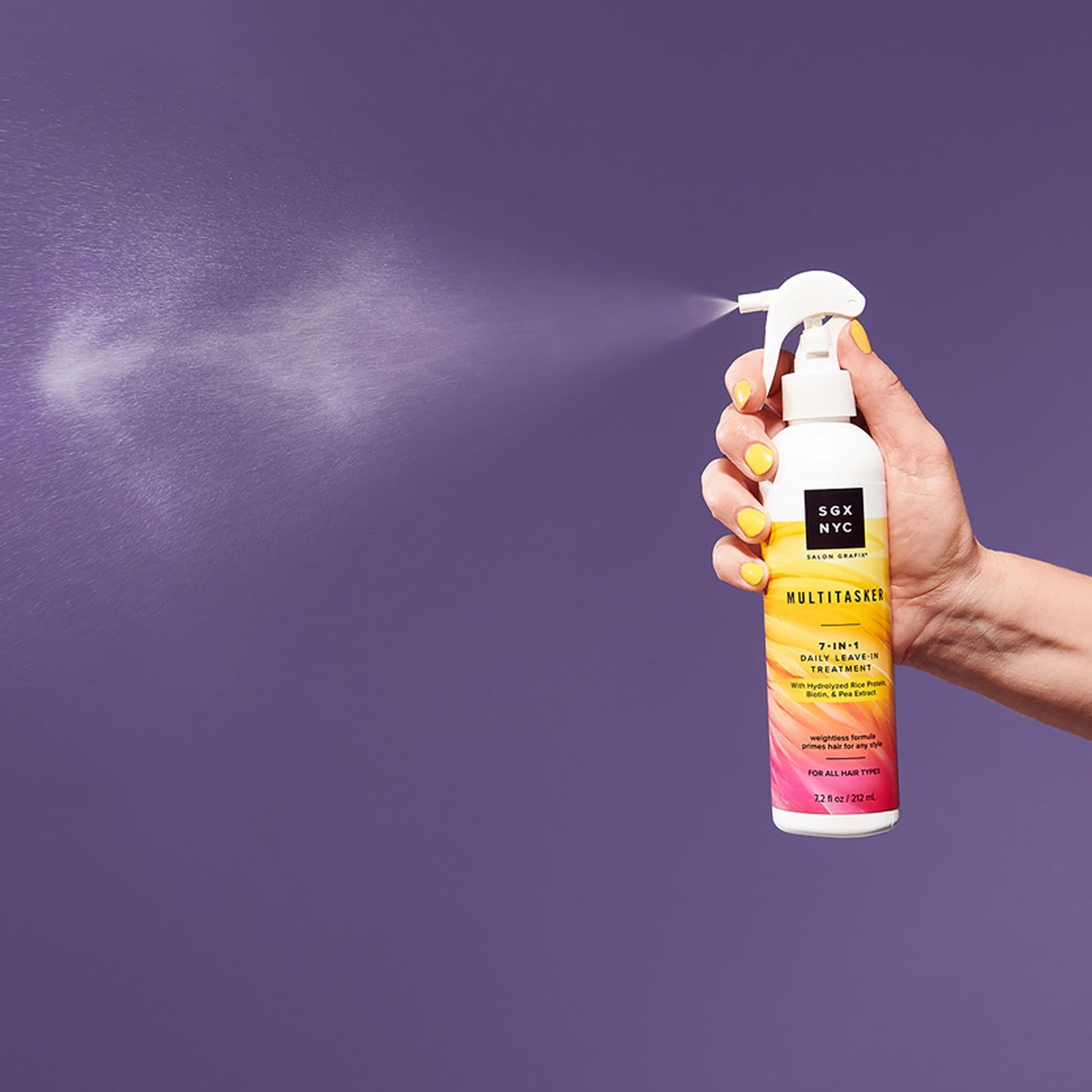 SGX NYC The Multitasker 7-in-1 Daily Leave-In Treatment - Heat Protection Spray for Hair - Leave In Conditioner Spray with Biotin - 2 pc