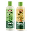 ORS Olive Oil Shampoo & Conditioner with Aloe Vera & Orange Oil for Moisture, Strengthen & Restore 2 Piece Set