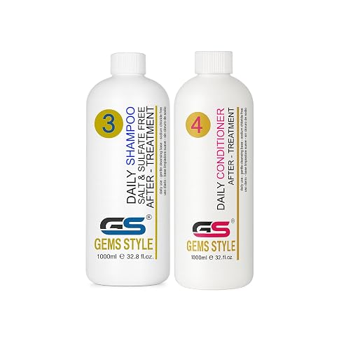GS Gems Style Keratin Shampoo & Conditioner For After Treatment Maintenance 32.8 oz / 1000ml