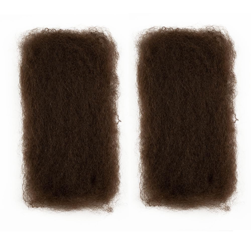QVR Afro Kinkys Bulk Human Hair for Dreadlock Extensions Repair Locs, Dark Brown Color 14inch Spring Twist Braiding Afro Kinky Human Hair for Locks 50 Beauty and Personal Care QUEEN VIRGIN REMY