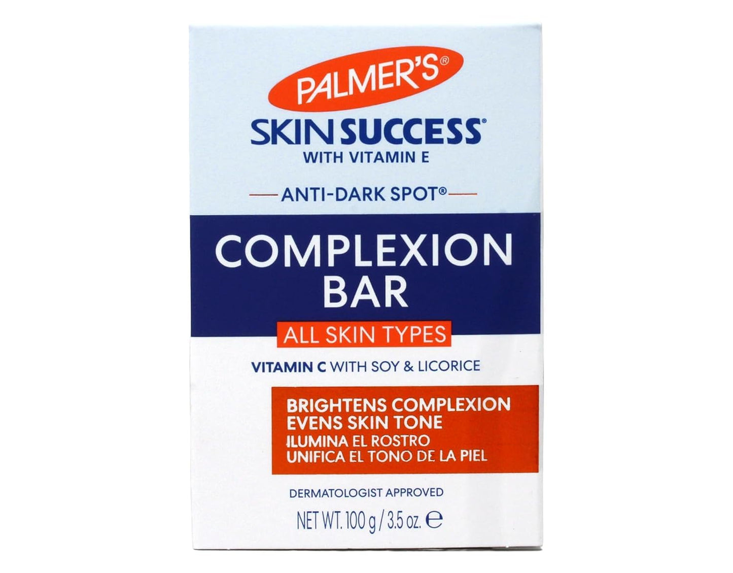Skin Success Anti-Dark Spot Complexion Bar by Palmers for Unisex - 3.5 oz Cleanser - (Pack of 3)