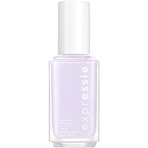 essie Expressie Nail Polish, Quick-Dry Light Lavender Nail Polish, Vegan, Virtual Velocity, 0.33 fl oz
