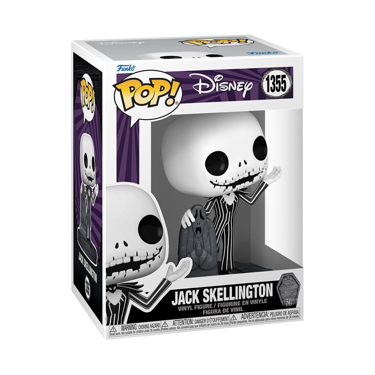 Funko POP! Disney: The Nightmare Before Christmas 30th - Jack Skellington with Gravestone - Collectable Vinyl Figure - Gift Idea - Official…