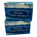 Greenwich Bay Trading Co. Elements Ocean Soap for Men, 8.6 oz Bars, Set of 2