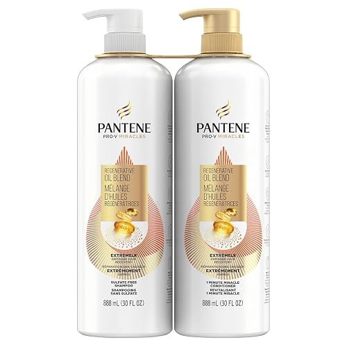 Pantene Pro-V Miracles Extreme Damage Care Shampoo & Conditioner, 30 Fl Oz, 2 Ct