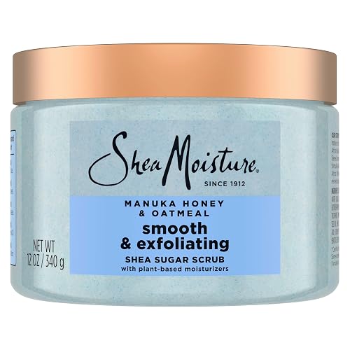 SheaMoisture Shea Sugar Body Scrub Manuka Honey Oatmeal for smooth & exfoliating Smooth and Exfoliating Body scrub with 24h shea moisture nutrients 12 Beauty & Personal Care Shea Moisture