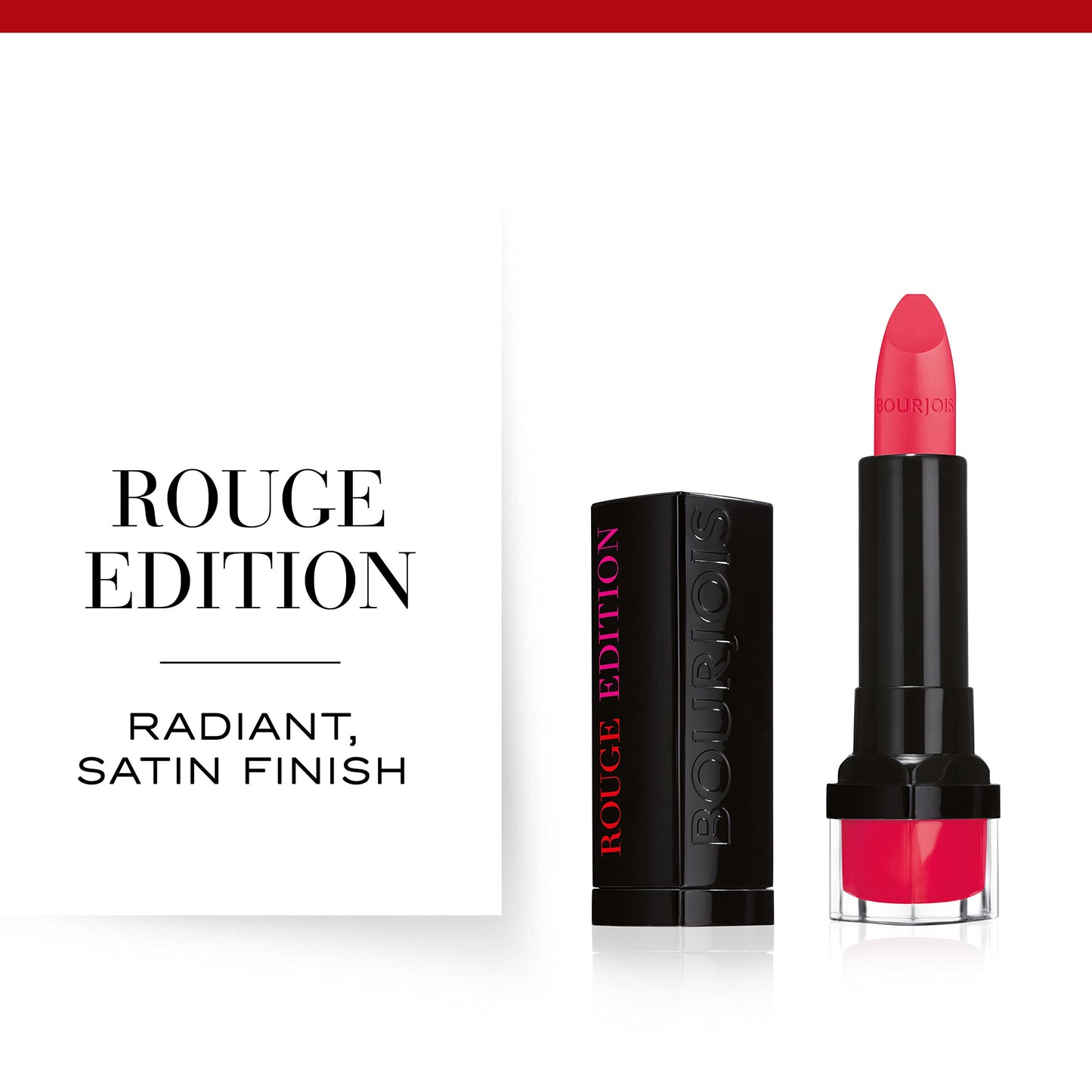 Bourjois Rouge Edition Lipstick for Women, No. 11 Fraise Remix, 0.12 Ounce