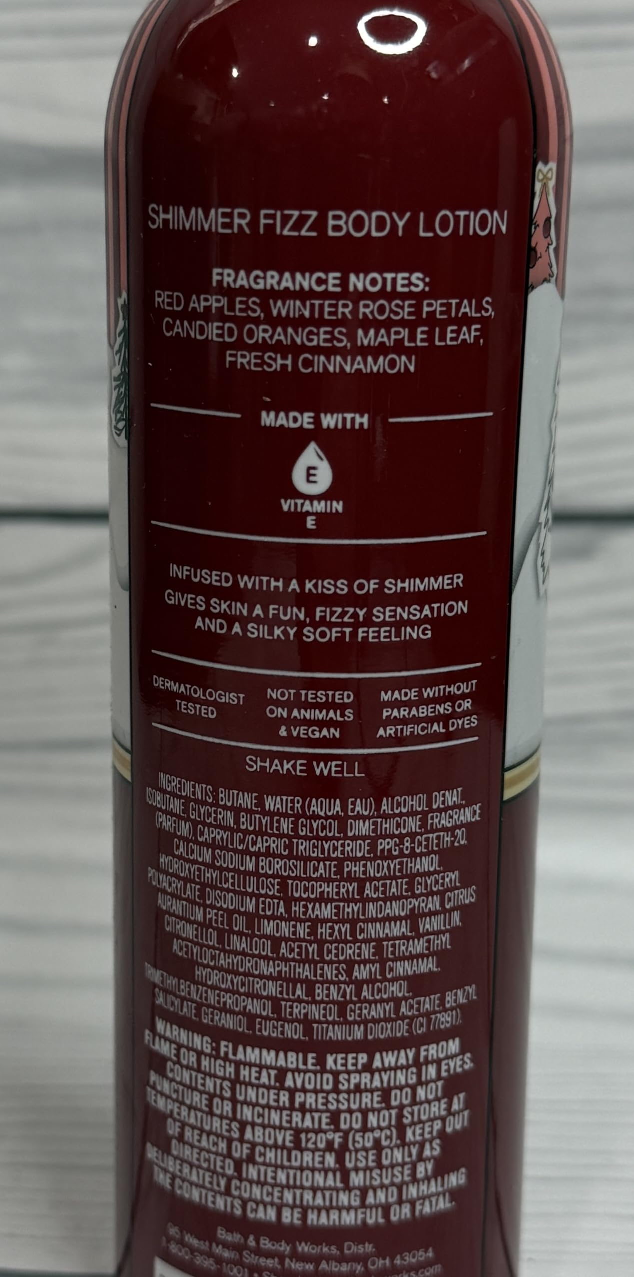 Bath & Body Works Body Winter Candy Apple Fizz Shimmer Lotion 3.5 Ounces Each Pack of 2
