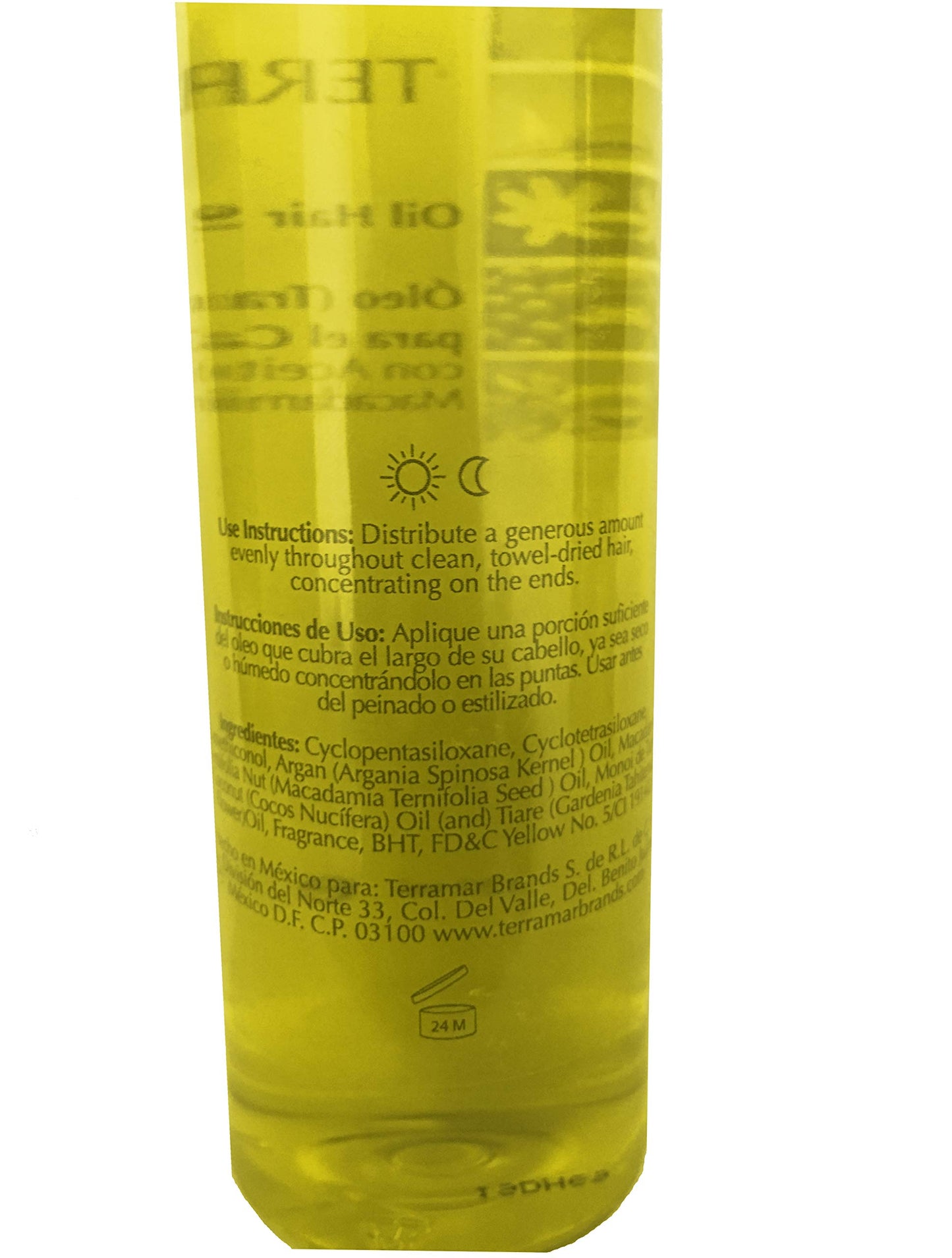 Oleo , Argan Oil , Macadamia and Monoi of Tahití, TERRAMAR, 4.05 Oz