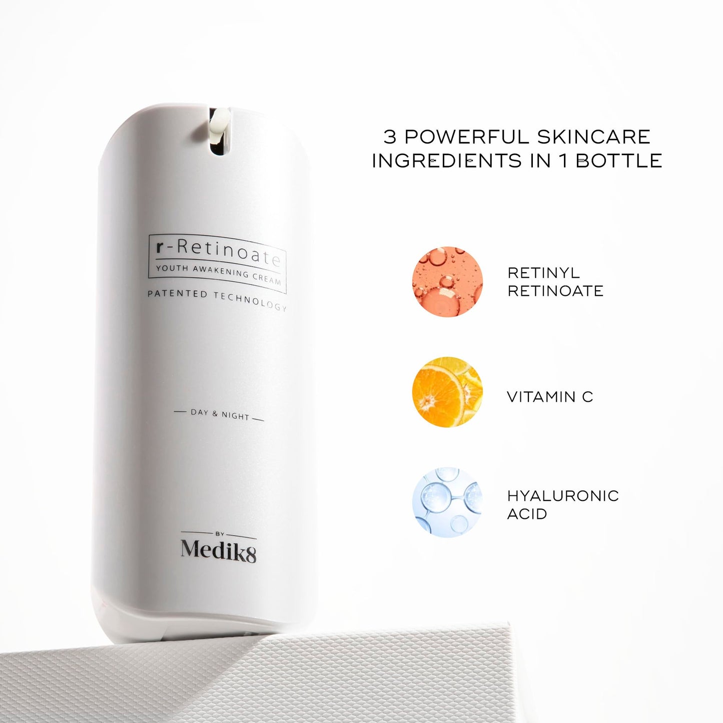 Medik8 R-Retinoate Day and Night - Intensive Hydrating, Plumping Vitamin A Face Serum - Reduces Fine Lines, Wrinkles - Vitamin C Face Serum - 1.7 oz