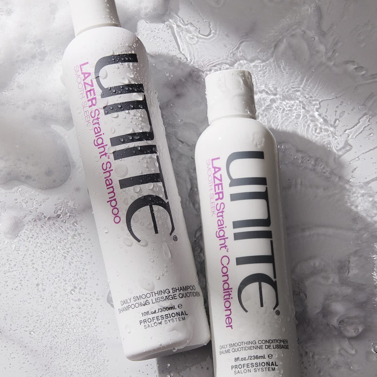 UNITE Hair - LAZER Straight Conditioner - Frizz-Defying & Smoothing Conditioner - Hydrates, Tames, & Adds Shine to Thick, Coarse, or Unruly Hair
