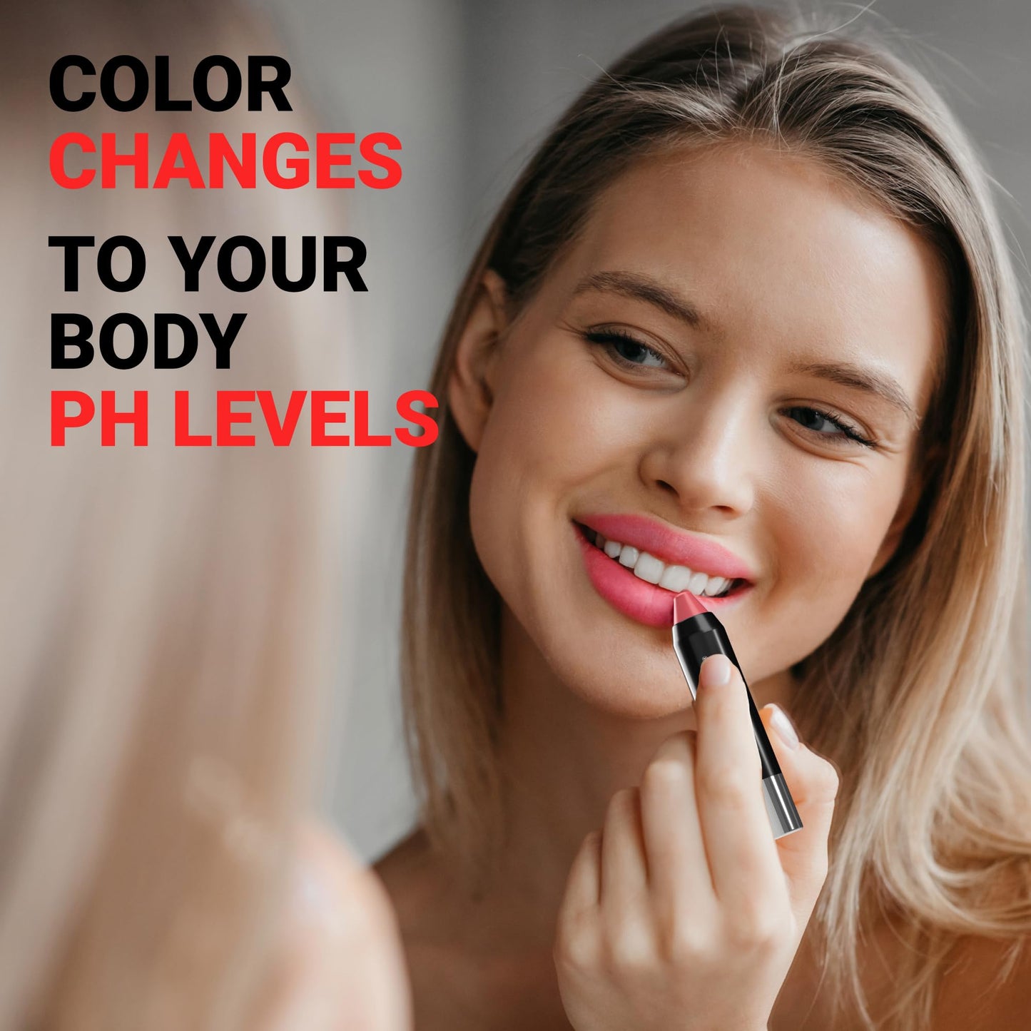 MOODmatcher original Color Changing Lipstick - 12 Hours Long-Lasting, Moisturizing, Smudge-Proof, Easy to Apply Creamy Lipstick, Glamorous