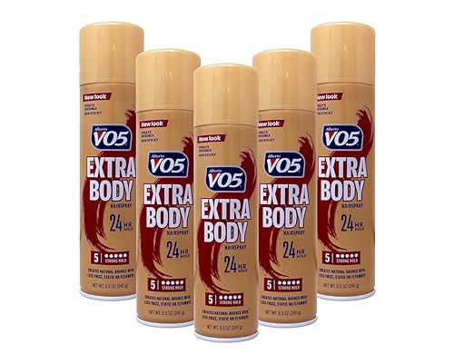 VO5 Hairspray Extra Body Crystal Clear 8.5 oz ( Packs of 5)