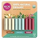 EOS Evolution of Smooth Organic Lip Balm Care Collection, 9 Pack - Vanilla Bean, Sweet Mint, Pomegranate Raspberry - Moisturizing