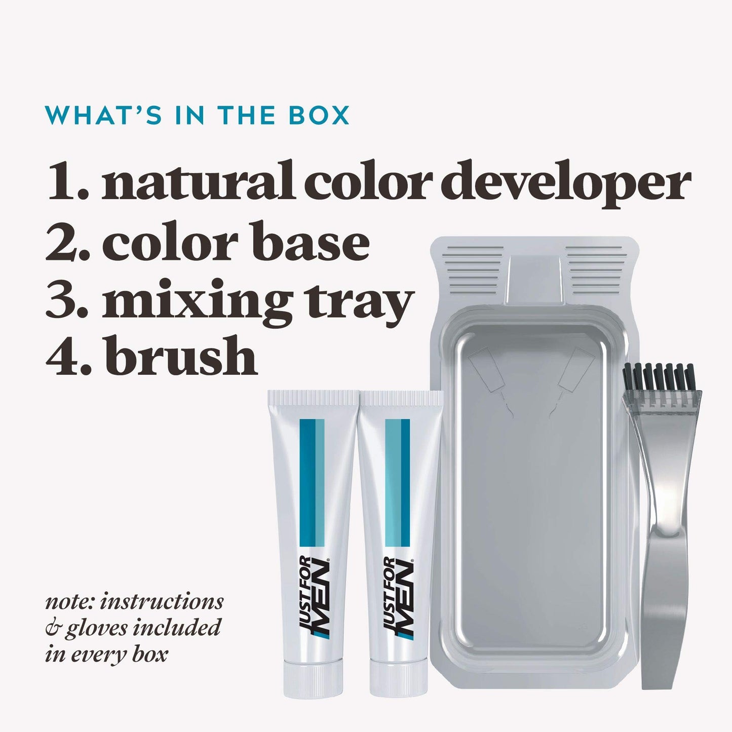 JUST FOR MEN Color Gel Mustache & Beard M-35 Medium Brown 1 ea (Pack of 4)