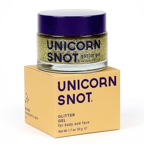 UNICORN SNOT Holographic Face Glitter & Body Glitter Gel | Holiday Glitter Makeup: Stocking Stuffers & Christmas Gift | Hair Glitter, Vegan & Cruelty