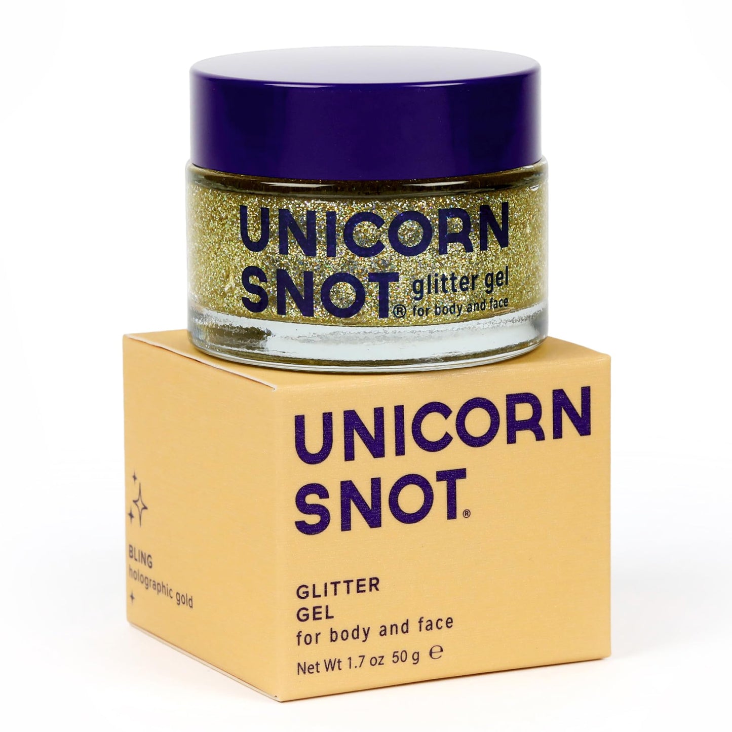 UNICORN SNOT Holographic Face Glitter & Body Glitter Gel | Holiday Glitter Makeup: Stocking Stuffers & Christmas Gift | Hair Glitter, Vegan & Cruelty