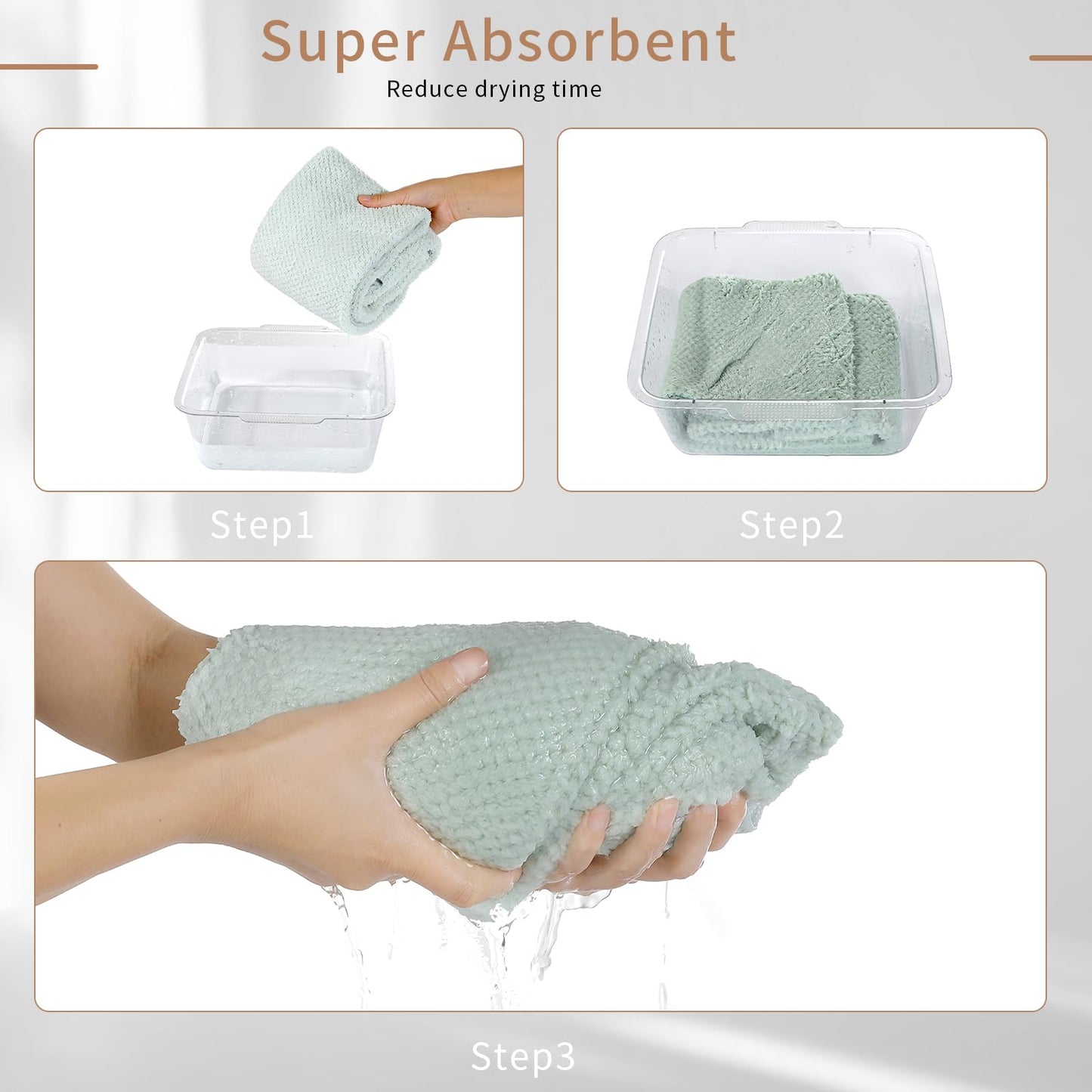 Laojbaba Microfiber Hair Towel Quick Dry Hair Towel Hair Drying Towels Suitable for All Kinds of Hair Ultra Absorbent Long and Thick Hair 20X40inch Beauty and Personal Care Laojbaba