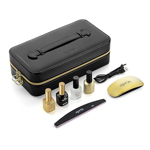 Apres Nail Gel-X Nail Extension Kit & Natural Round Short Box of Tips | Bundle Set | 500 Gel-X Tips | Premium Quality | 10 Sizes 0-9 | No Size 00