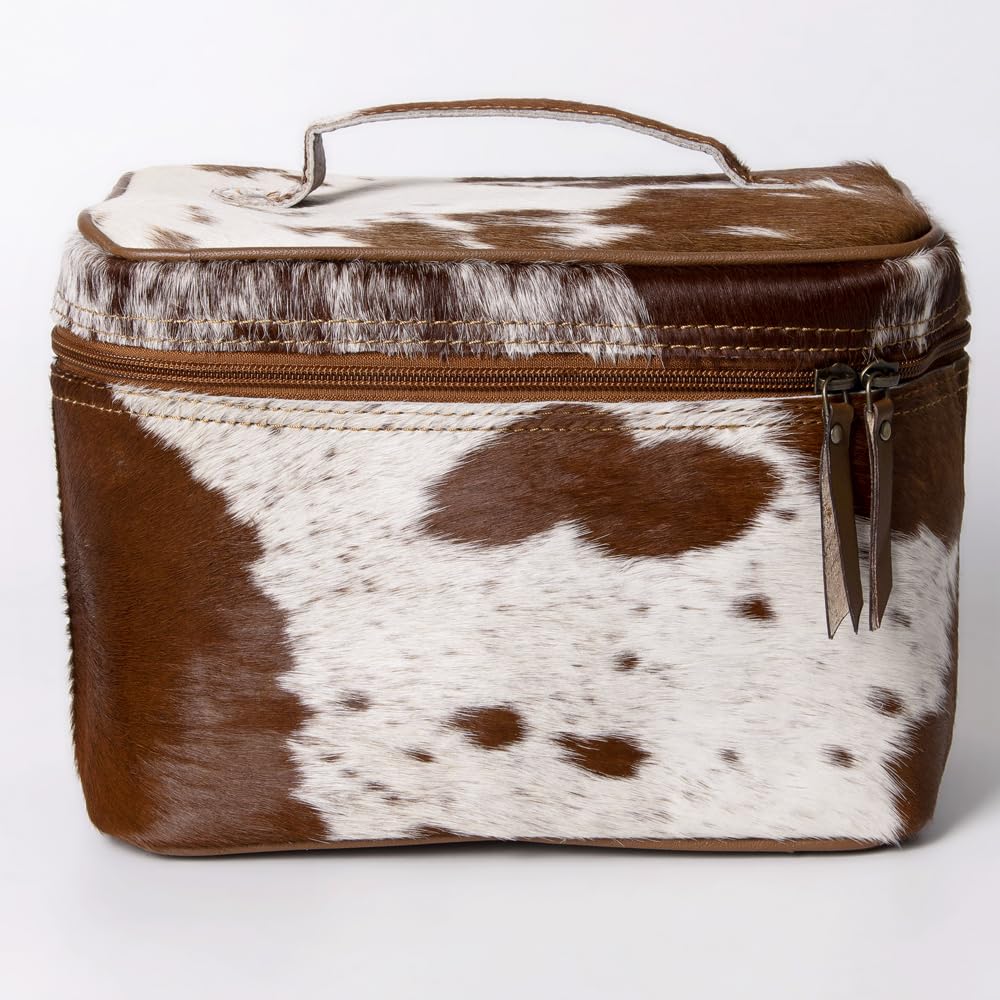 American Darling Jewelry Case Hair-On Genuine Leather Women Bag Western Handbag Purse | for Travel
