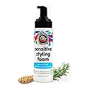 SoCozy Kids Sensitive Styling Foam - Sensitive Foam For Kids w/Straight or Curly Hair - Gentle Natural Hold Styler, Rosemary (6 fl oz)