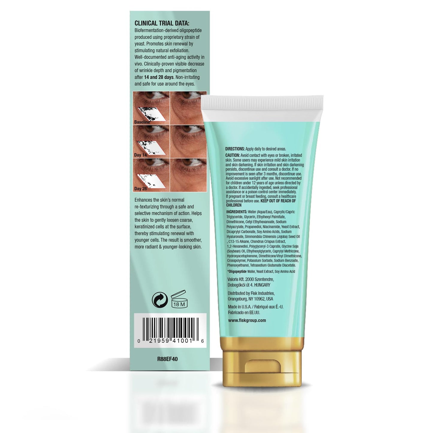 Daggett & Ramsdell Face and Eye Fade Cream with Oligopeptide 2% 4 oz. - Hyperpigmentation and Wrinkle Treatment, Safe for Sensitive Skin