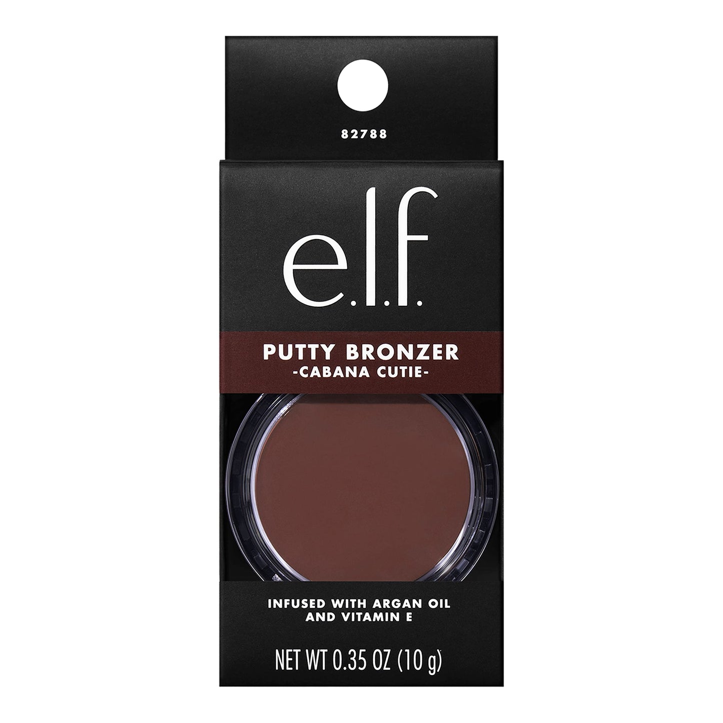e.l.f. Putty Bronzer, Creamy & Highly Pigmented Formula, Creates a Long-Lasting Bronzed Glow, Infused with Argan Oil & Vitamin E, Cabana Cutie, 0.35